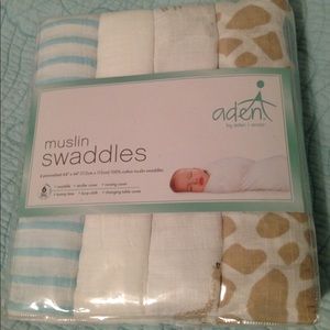 Aden muslin swaddle blankets - 4